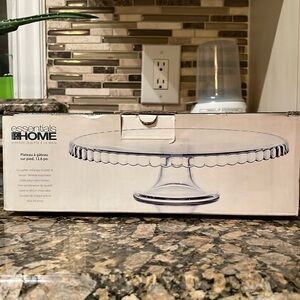 12.6 footed cake plate